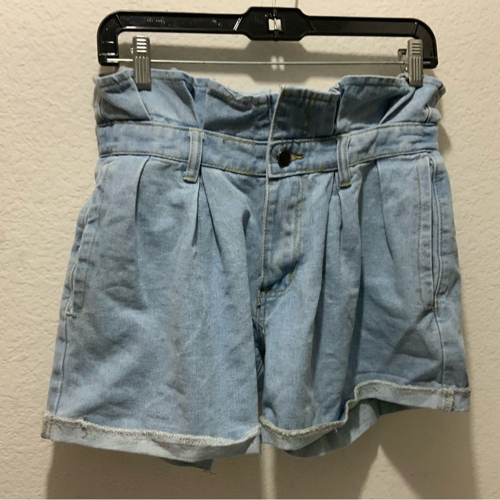 Fashion Nova button fly distressed Jean shorts Can’t cuff me denim shorts 7
